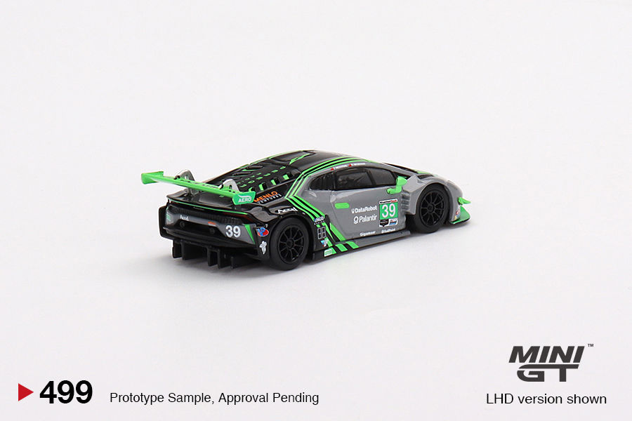 Thumbnail: Mini GT Lamborghini Huracan GT3 EVO #39 2022 IMSA Road America 2nd Place #499