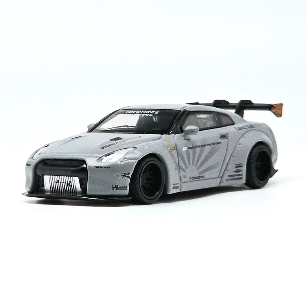 Thumbnail: *** LOOSE *** Mini GT LB Works Nissan GT-R Matte Grey #003