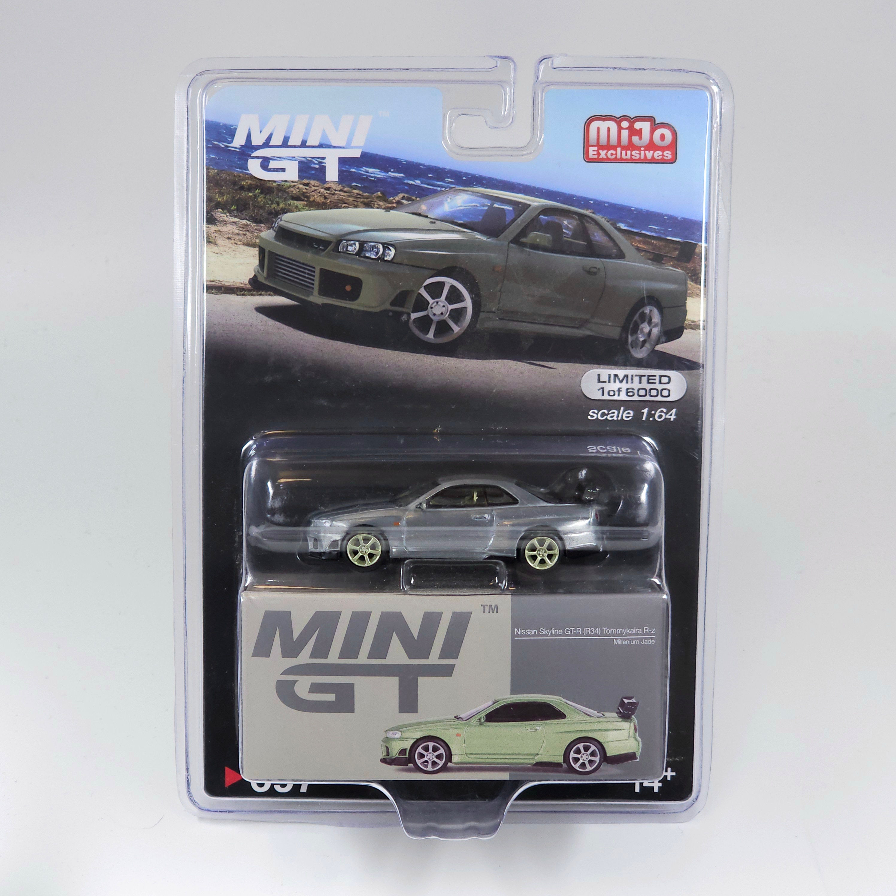 Mini GT Nissan Skyline GT-R R34 Tommykaira R-z Millennium Jade #697 CHASE