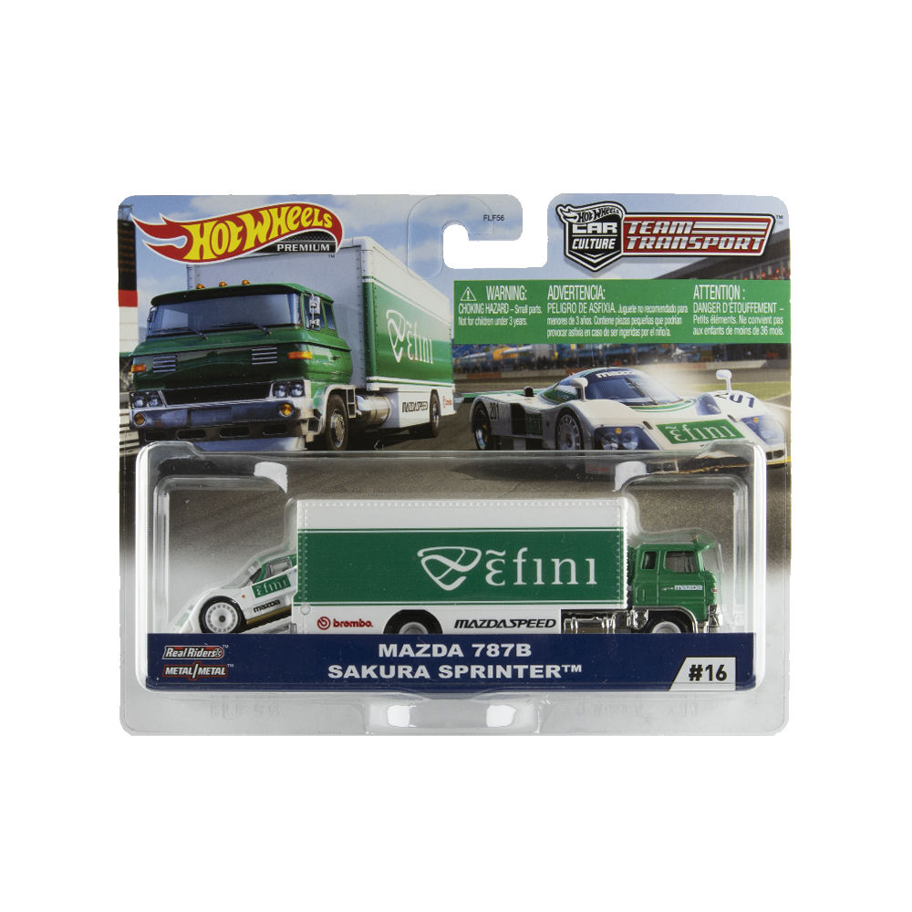 Hot Wheels Car Culture Team Transport Mazda 787B Sakura Sprinter