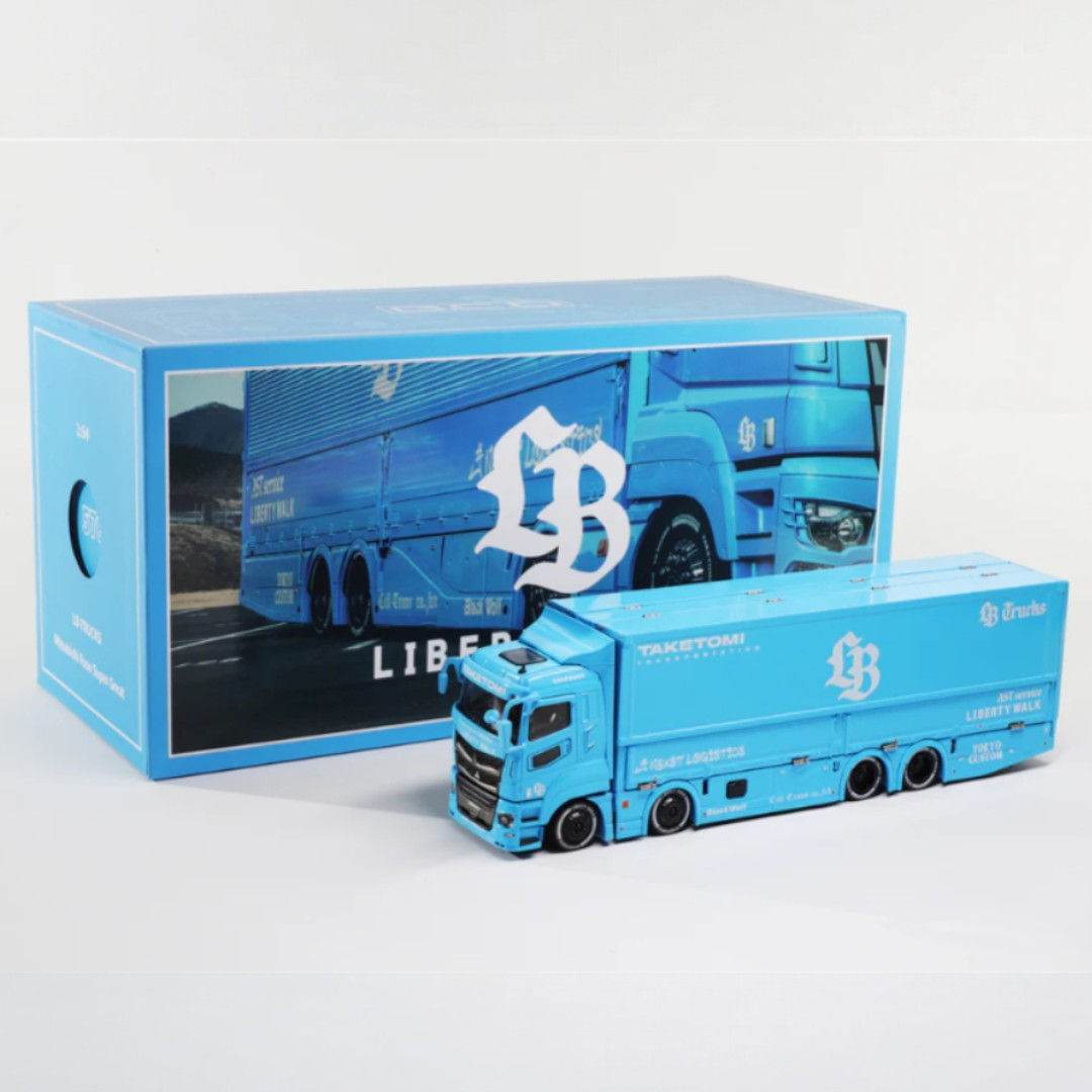 GCD Shanghai Toy Show 2025 Liberty Walk Mitsubishi Fuso Super Great Baby Blue