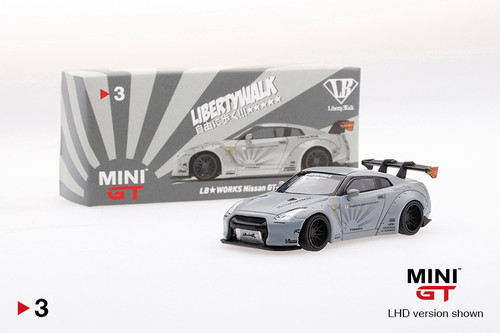 Mini GT LB☆Works Nissan GT-R Matte Grey #003 | RDDC Diecast