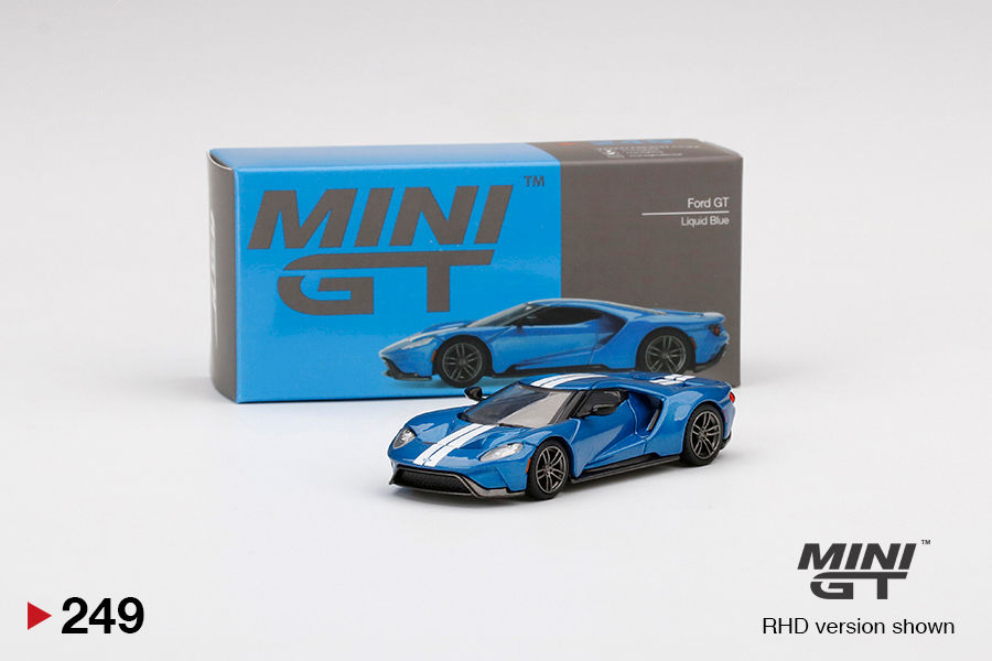 Thumbnail: Mini GT Ford GT Liquid Blue #249