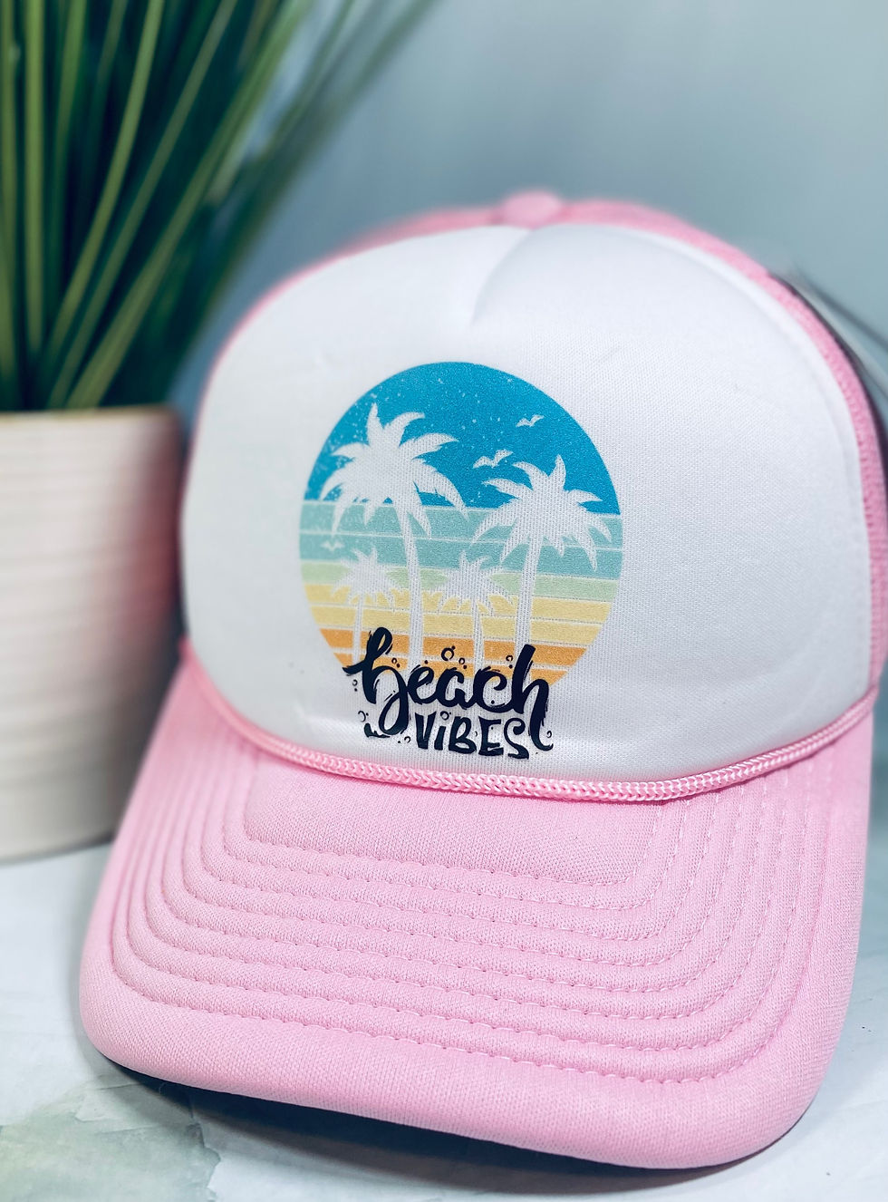 Beach vibes trucker hat