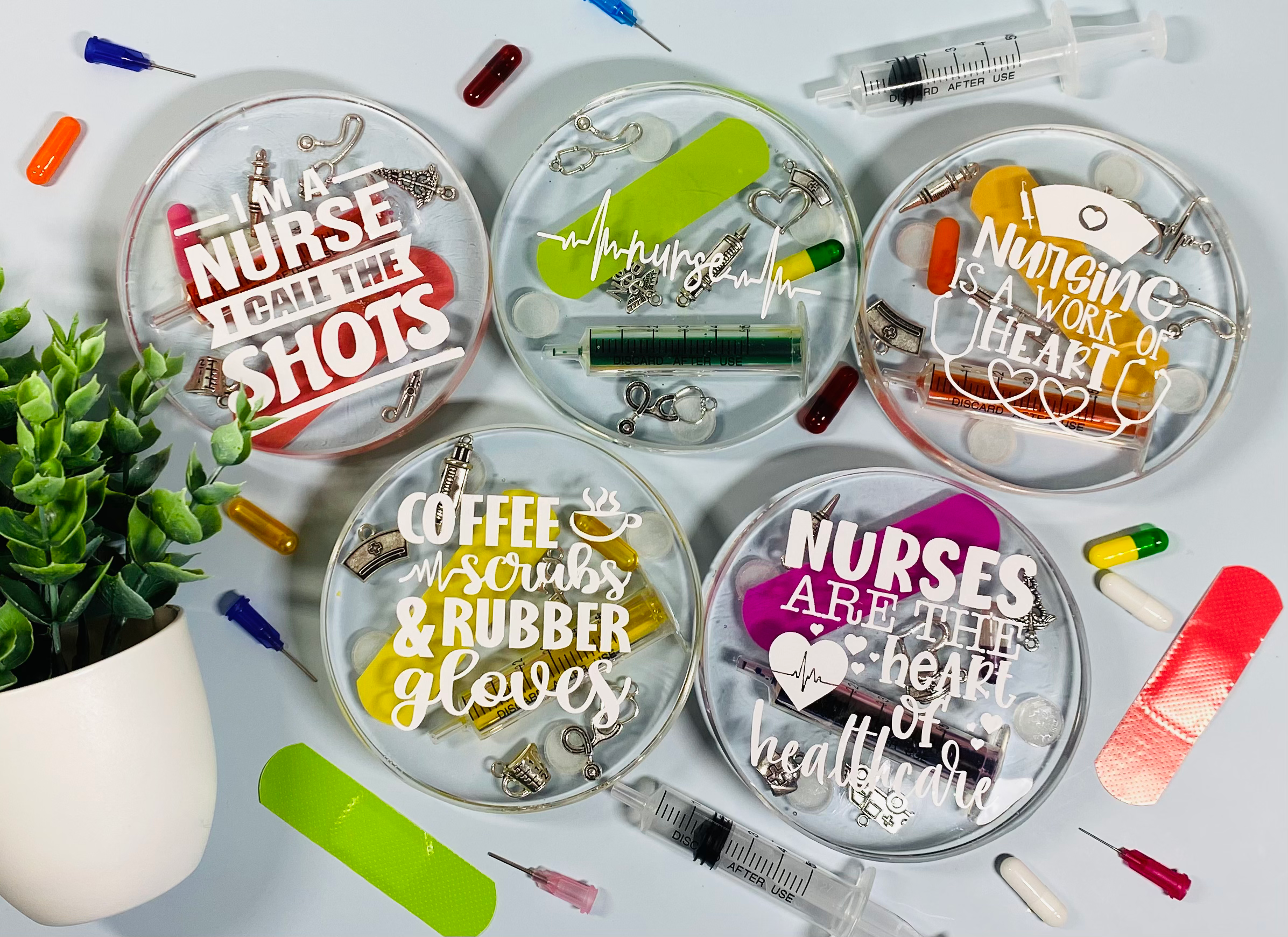 Custom coasters for Healthcare workers