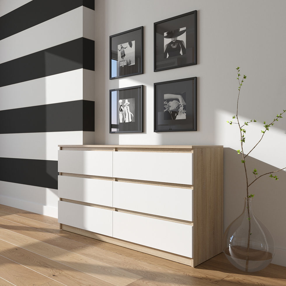 Прев'ю: Комод на 6 висувних шухляд R-7