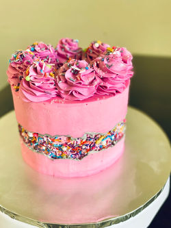 Fault Line Sprinkles Cake