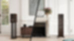 Split image with a 2-way speaker on the left and a 3-way speaker on the right