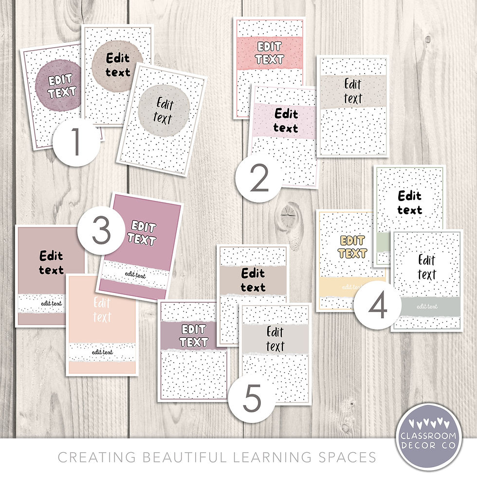 Thumbnail: Dotty Boho | Binder Covers & Spines