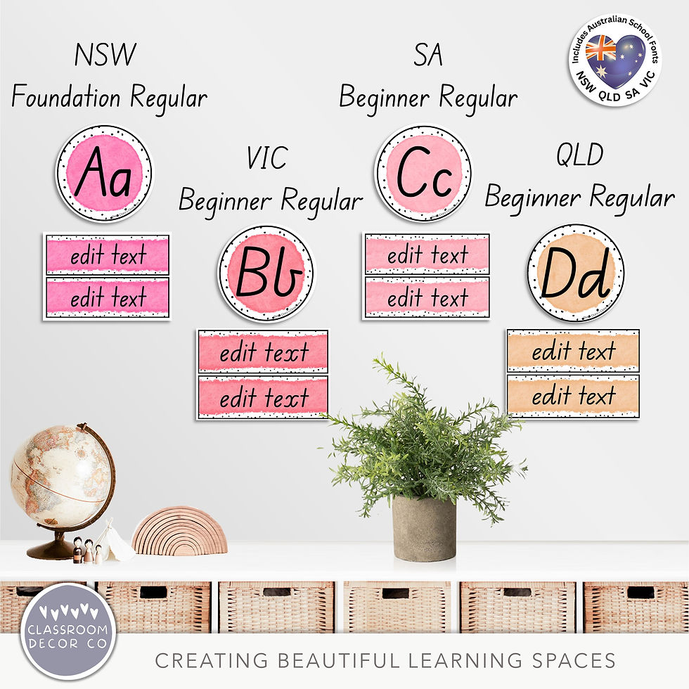 Thumbnail: Dotty Watercolor | Word Wall