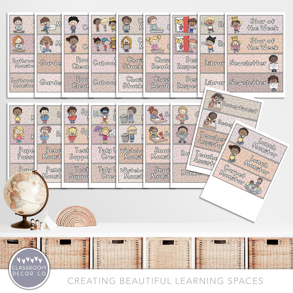 Thumbnail: Modern Neutrals | Classroom Jobs