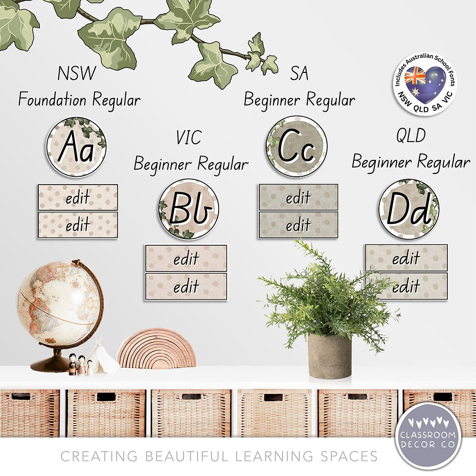 Thumbnail: Boho Farmhouse | Word Wall