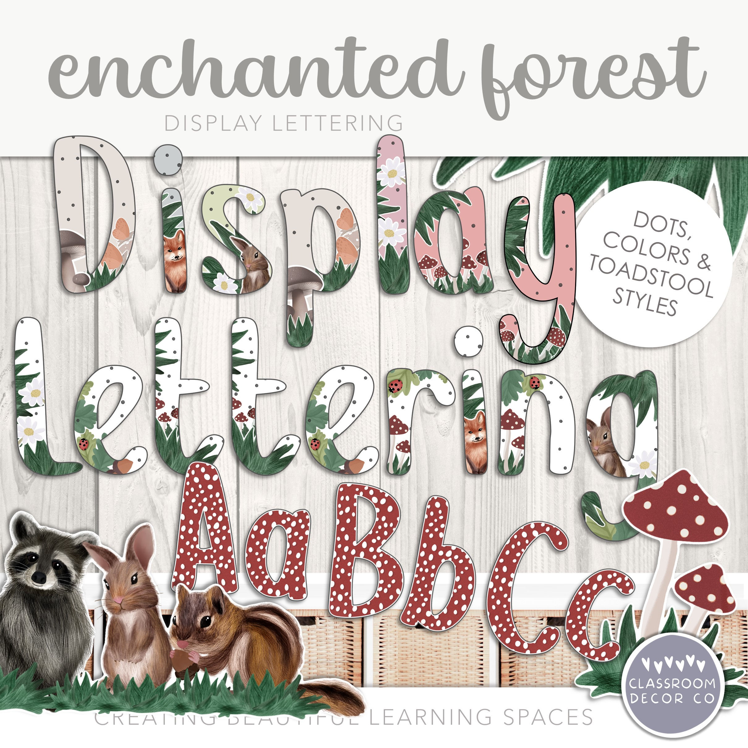 Enchanted Forest | Display Lettering