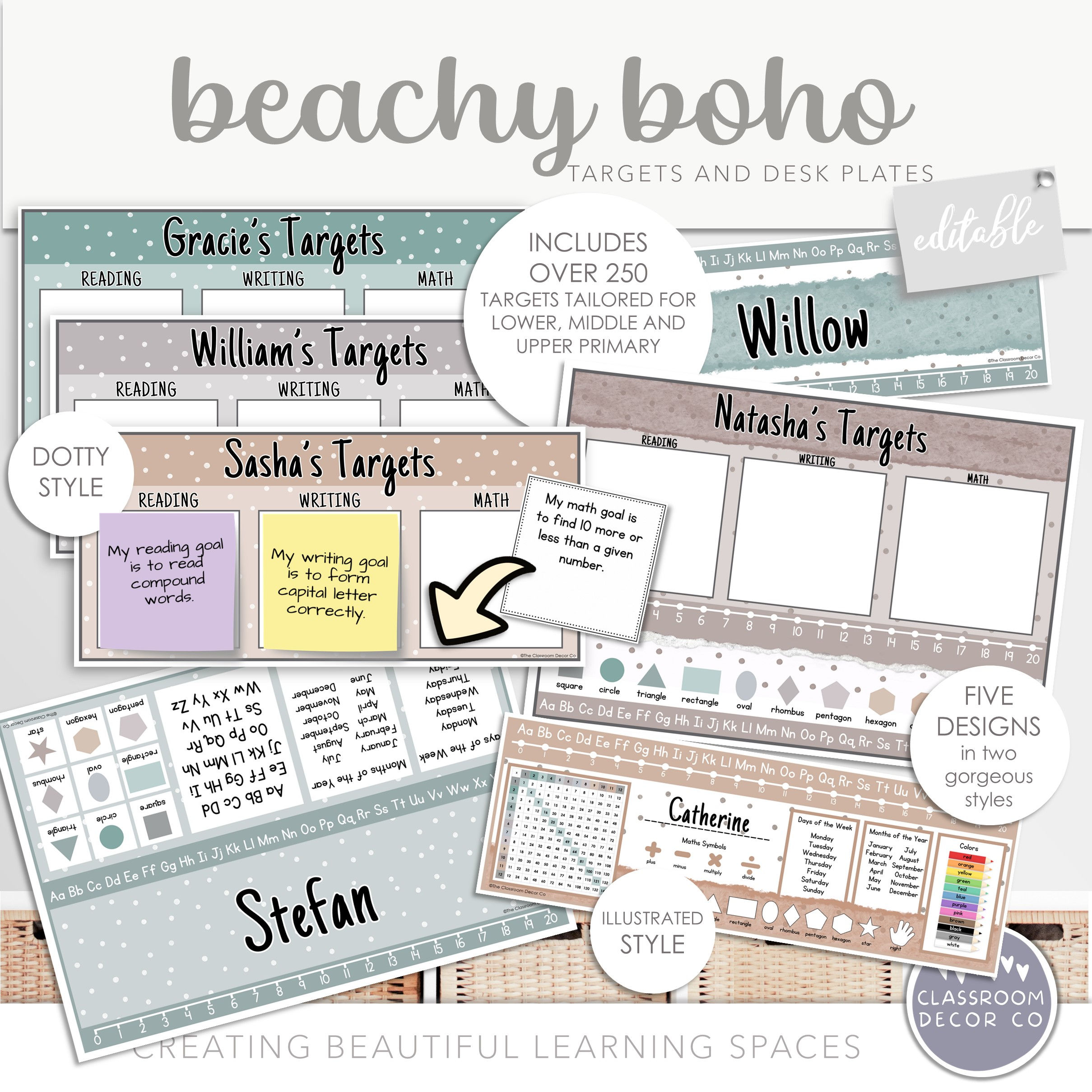 Beachy Boho | Individual Targets