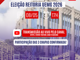 Democracia universitária: ADUEMG promove debate entre chapas candidatas à Reitoria da UEMG