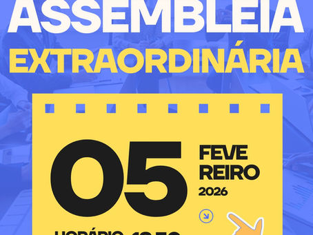 Convocação: Assembleia extraordinária acontece no dia 05