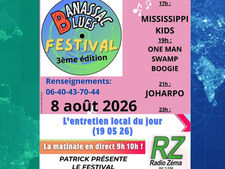 L'entretien local du jour (19 05 26) Patrick présente le festival Banassac Blues le 8 08 26