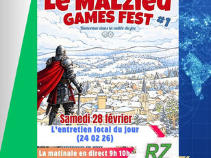 L'entretien local du jour (24 02 26) - Thierry du café asso le drogol, nous présente le programme, l'événement de fin de semaine avec Gevaud'and co le Malzieu ville.