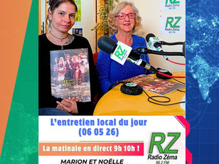 L'entretien local du jour dans la matinale en direct, au plus proche de chez-vous !   (Mercredi 6 05 26) Nos invitées du matin : Marion et Noëlle présentent Les Médiévales du Malzieu (14eme édition), infos, dates, horaires, le programme !   #news #replay #actuslocales #agenda