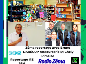 REPLAY RZ / Reportage LARECUP ressourcerie St Chely Rimeize avec Bruno Son directeur. Toutes les infos sur la nouvelle ressourcerie en Margeride Aubrac.