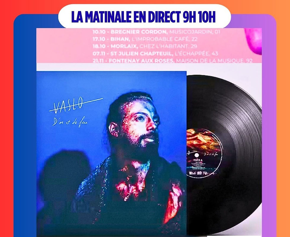 L'entretien musique lundi 5 10 26 Vaslo présente son actu et concerts