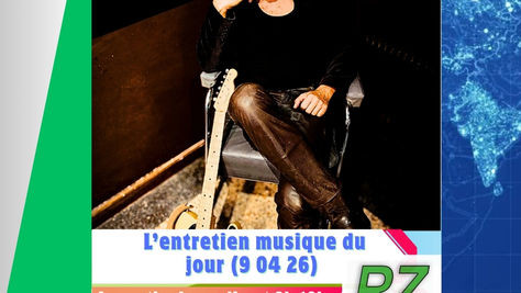 REPLAY RZ - L'entretien musique du jour (9 04 26) - Jeffrey Hennox présente Ton Homme à tout faire, ses concerts !