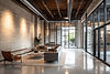 modern-minimalistic-concrete-coworking-office-room-with-blank-walls-high-ceilingsand-mocku