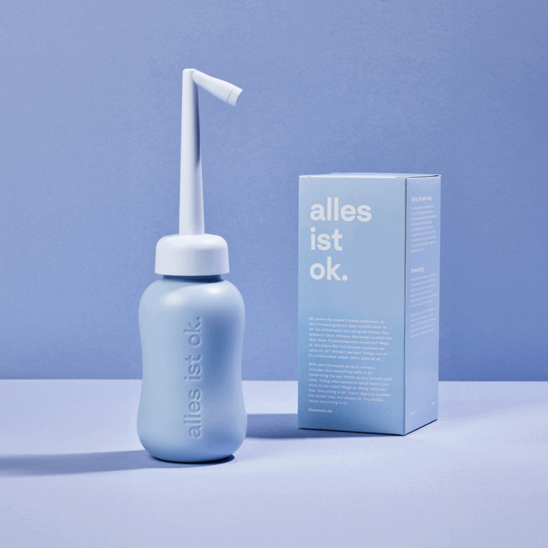 Botella para limpieza intima posparto