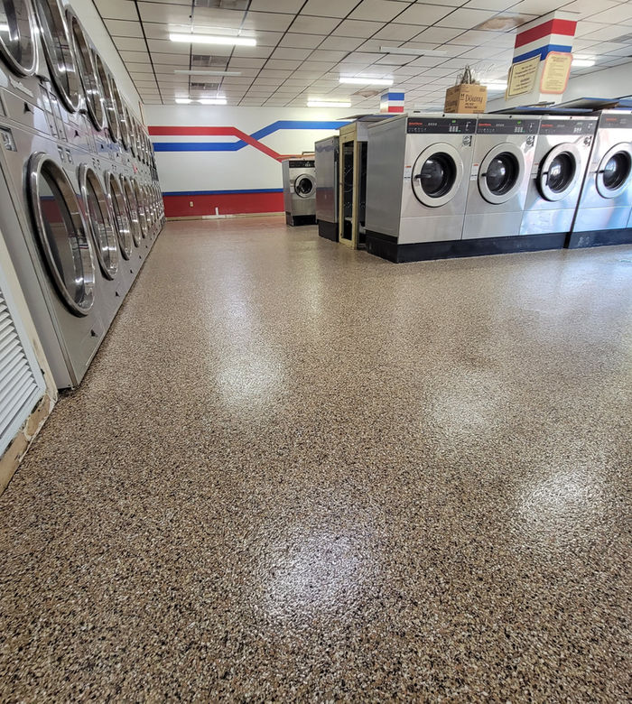 Polished concrete floor