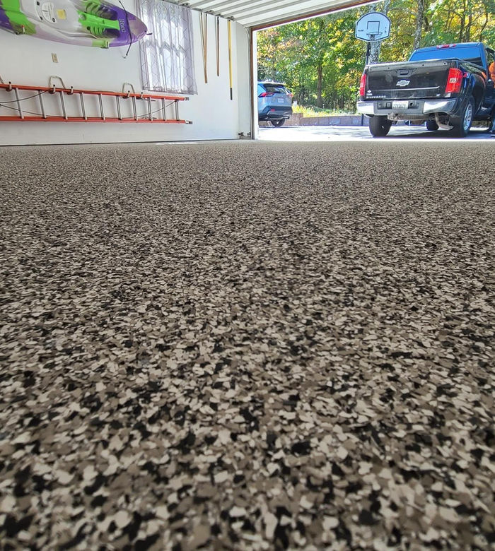 Garage floor coating