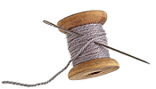 Grey Vintage cotton thread spool