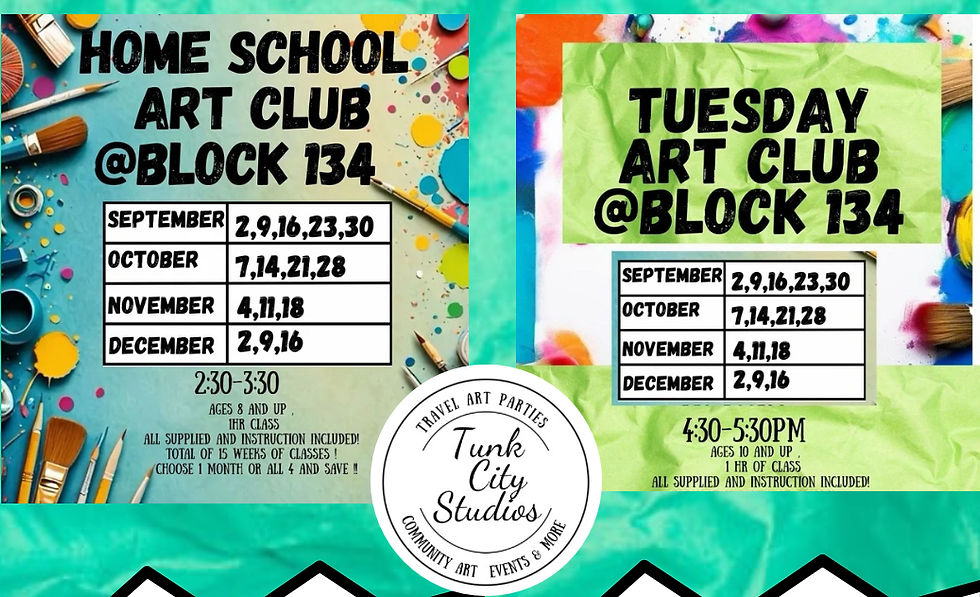 Homeschool Art Club Tuesdays 