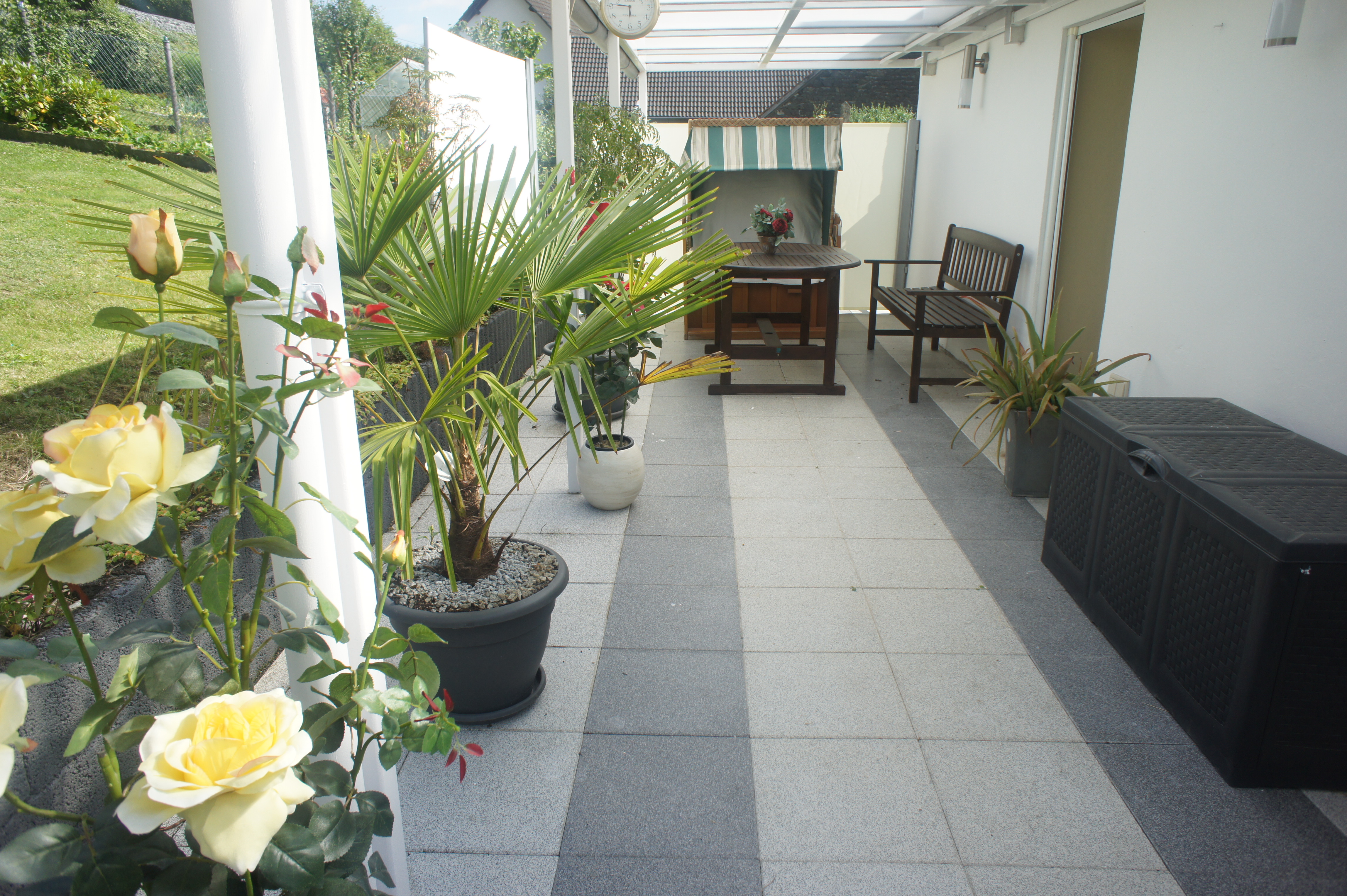 Ferienhaus terasse