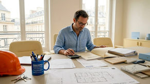 Gestionnaire immobilier en charge du suivi d’un chantier