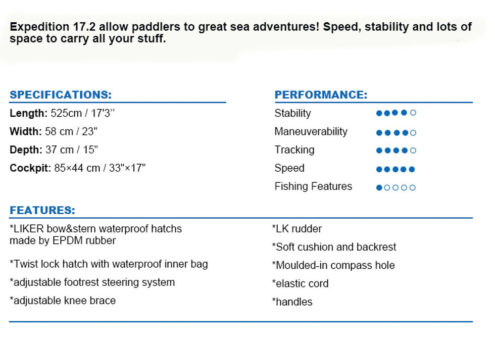Thumbnail: 17.2' Expedition Sea Kayak