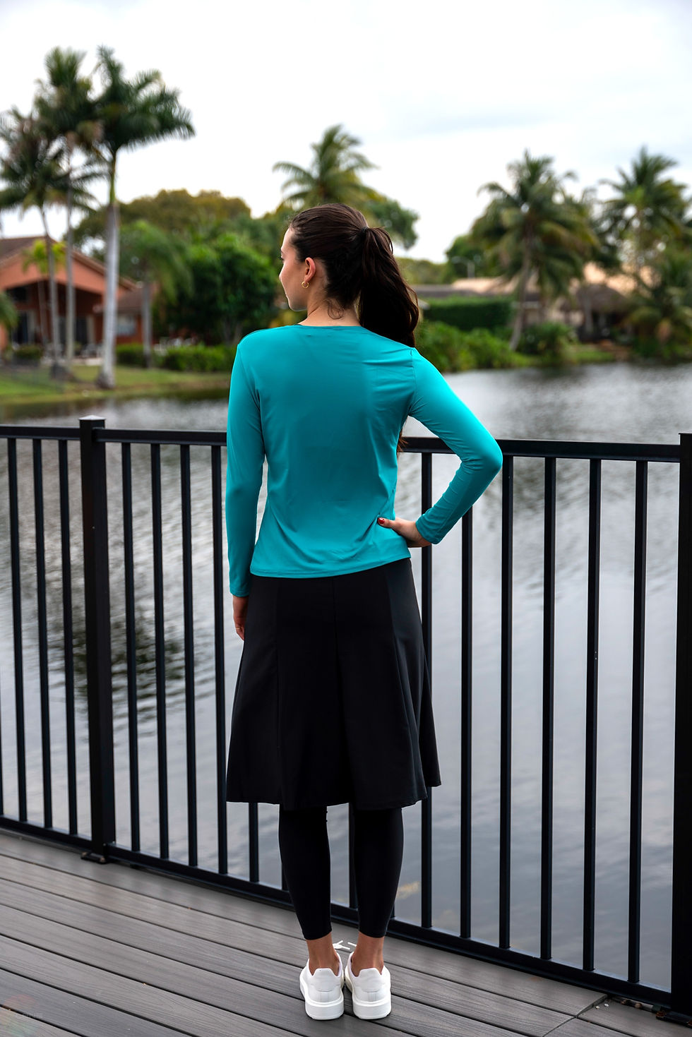 Thumbnail: Modest Top/Shell Solid 6 Colors Plus Size