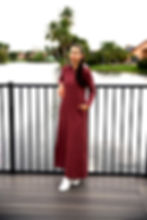 Thumbnail: Modest Robe Front Zipper Hoodie French Terry Cotton - 5 Colors