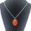 Thumbnail: Glass Necklace - Orange and Red