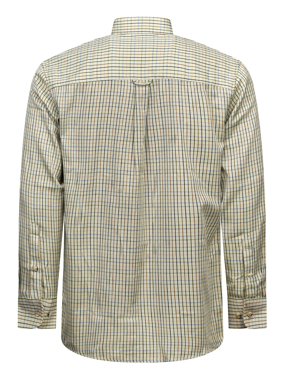 Thumbnail: Regents View Mens Tattersall Long Sleeve Checked Shirt - Olive SH27-2