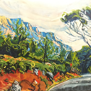 Large Folio of Expressive Oil Paintings of Dynamic Scenes
