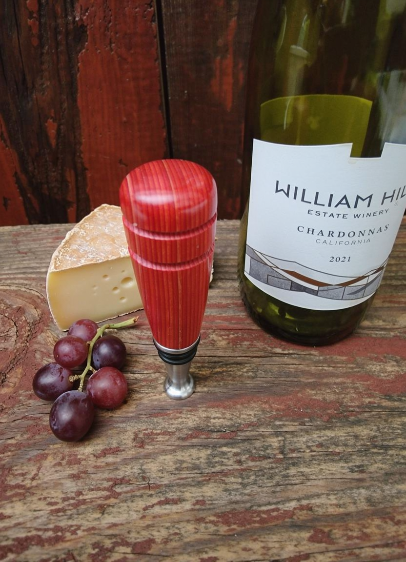 Wine Stopper - Red Spectra Ply