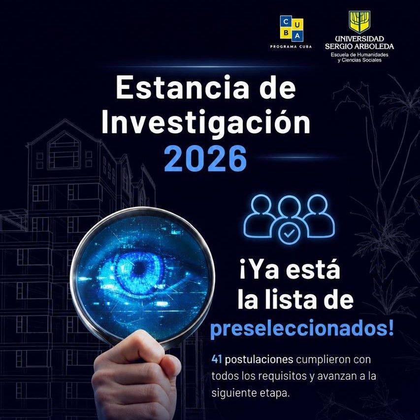 Publicado el listado oficial de preseleccionados para la Estancia de investigación 2026