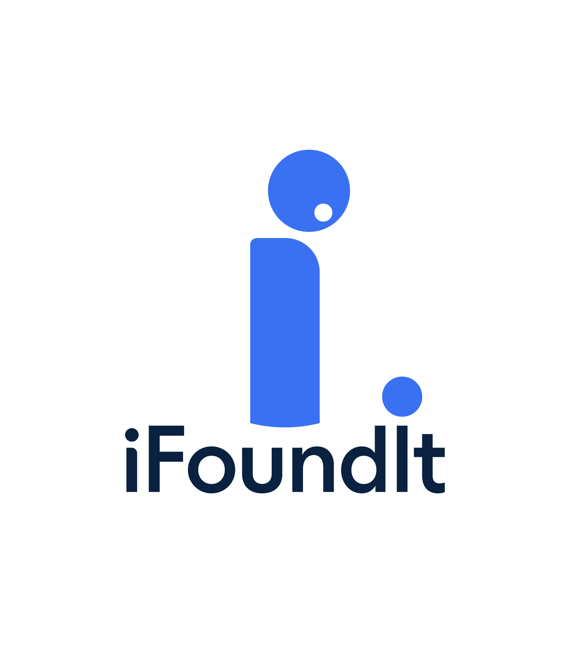 A spinning GIF of the iFoundIt logo shown on loading 