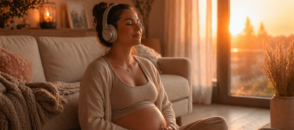 femme enceinte qui écoute ses audios hypnose.png