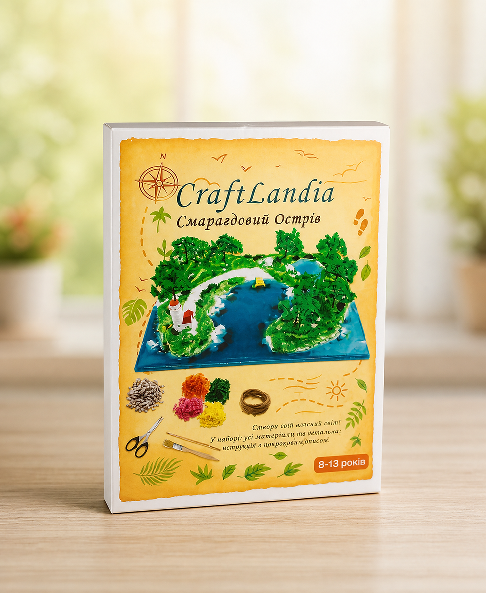 Творчий набір для дітей від Craftlandia: створення пейзажу з озером
