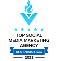 DesignRush social media marketing agency badge