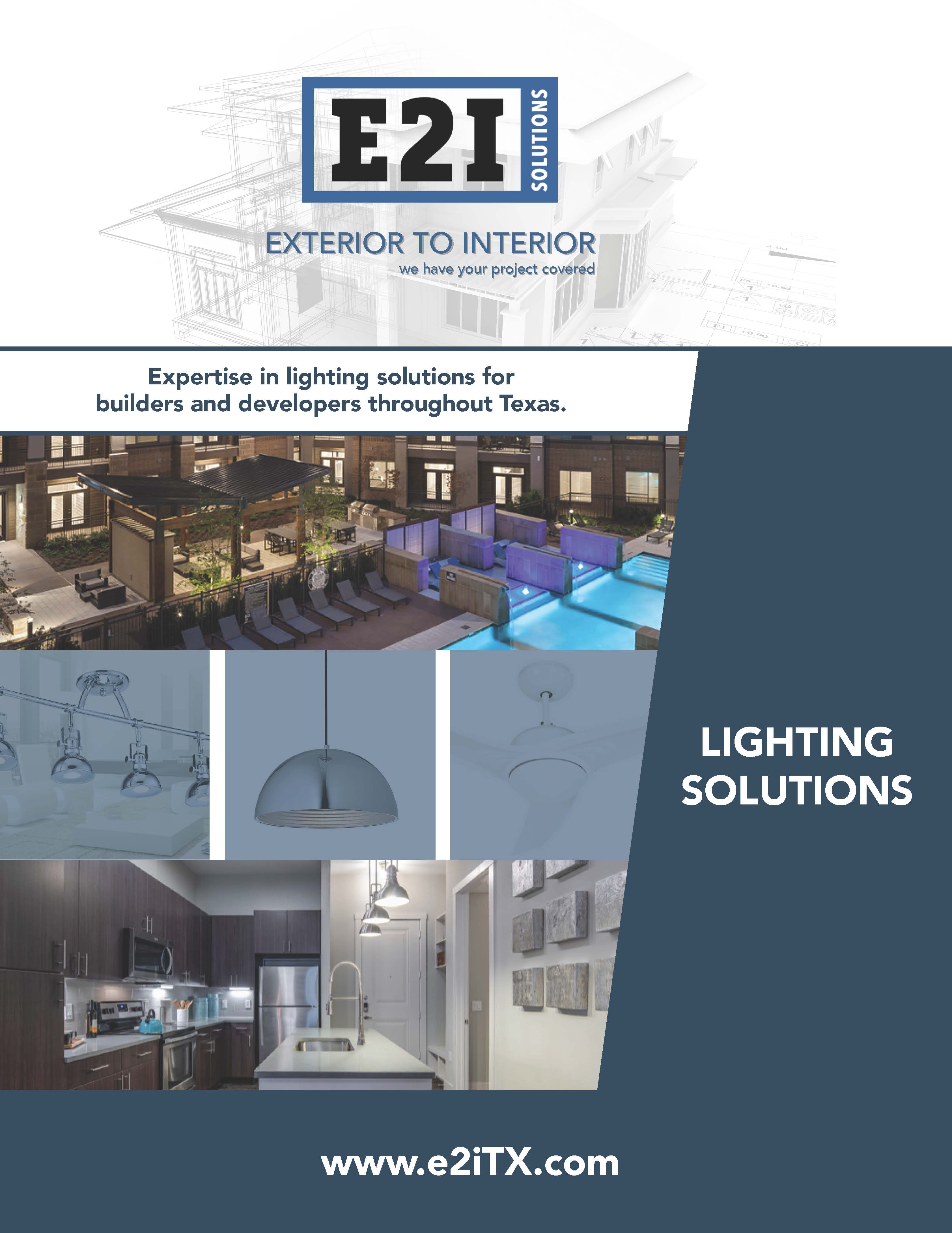 E2I lighting solutions brochure cover