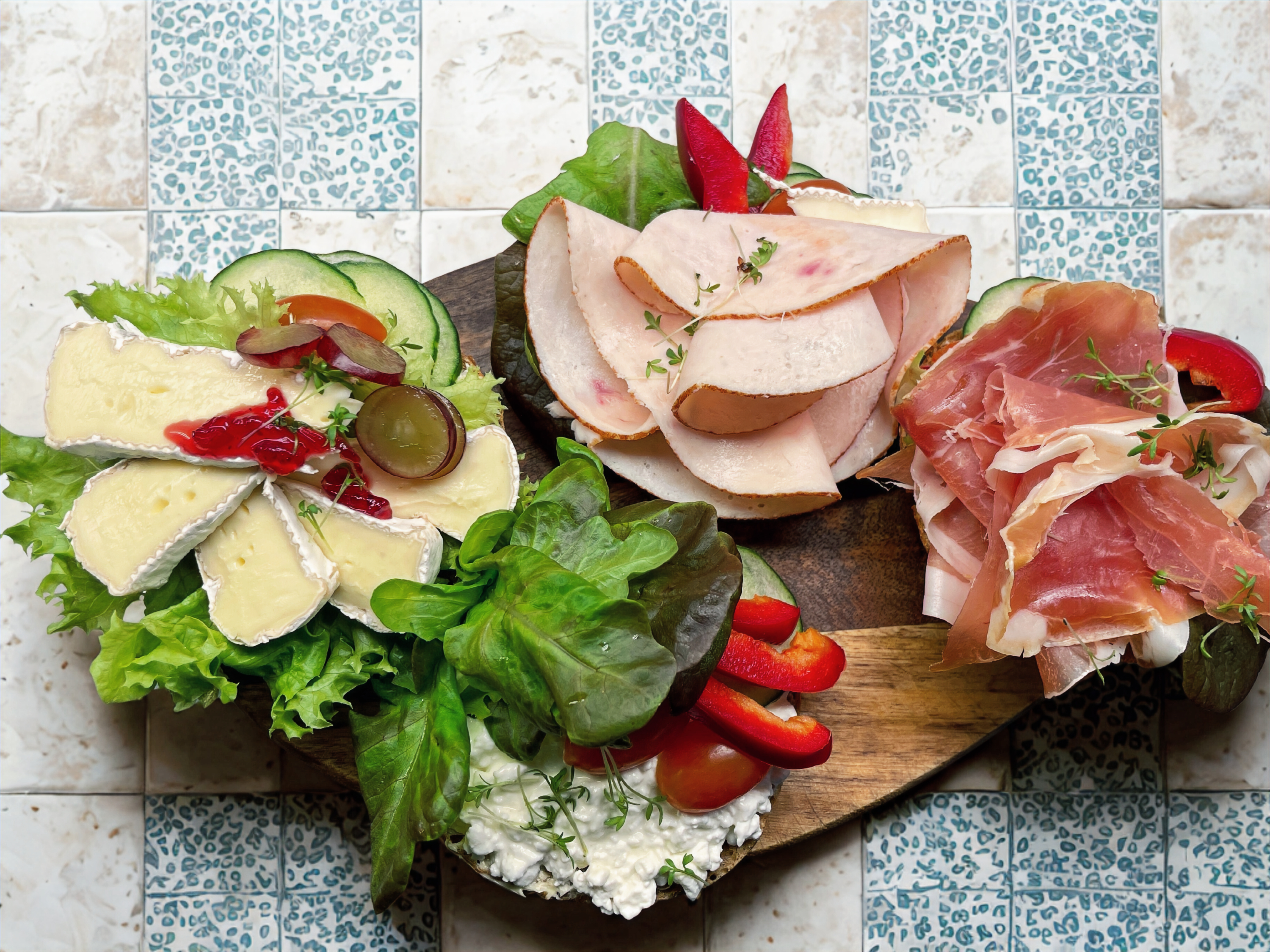 Arranged Food and Objects