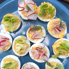 Oeufs mimosas, thon - mayo