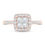 Thumbnail: Diamond Engagement Ring 1 ct tw Princess & Round 14K Gold